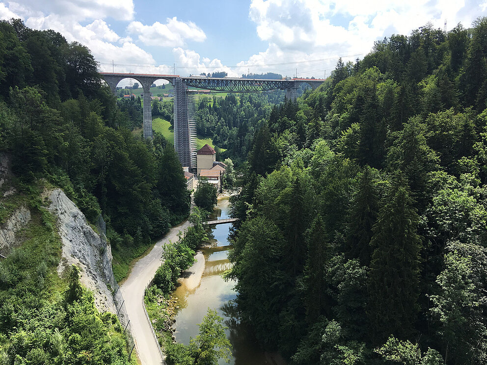 Sitterviadukt SOB - höchste Eisenbahnbrücke der Schweiz - Region St. Gallen